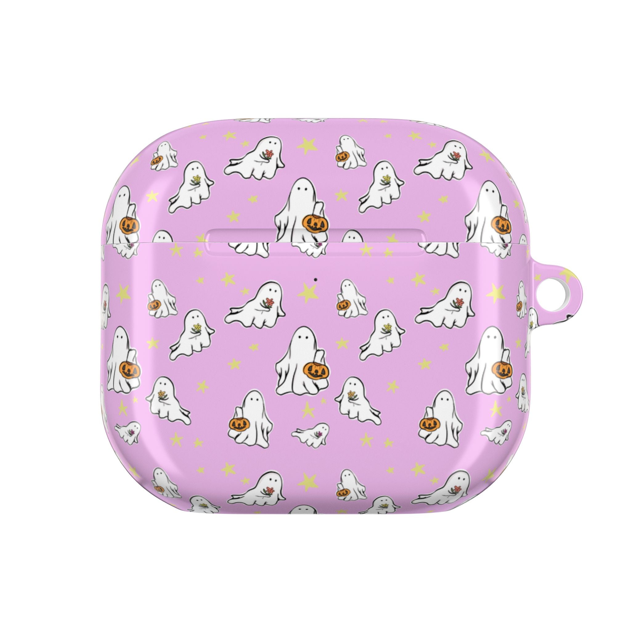AirPod Cases with Pink Ghost Design