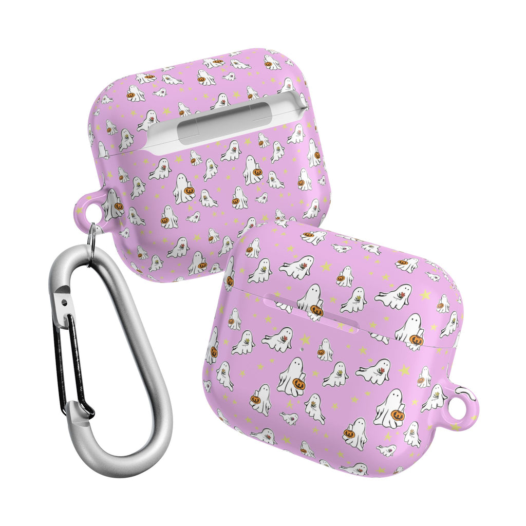 AirPod Cases with Pink Ghost Design