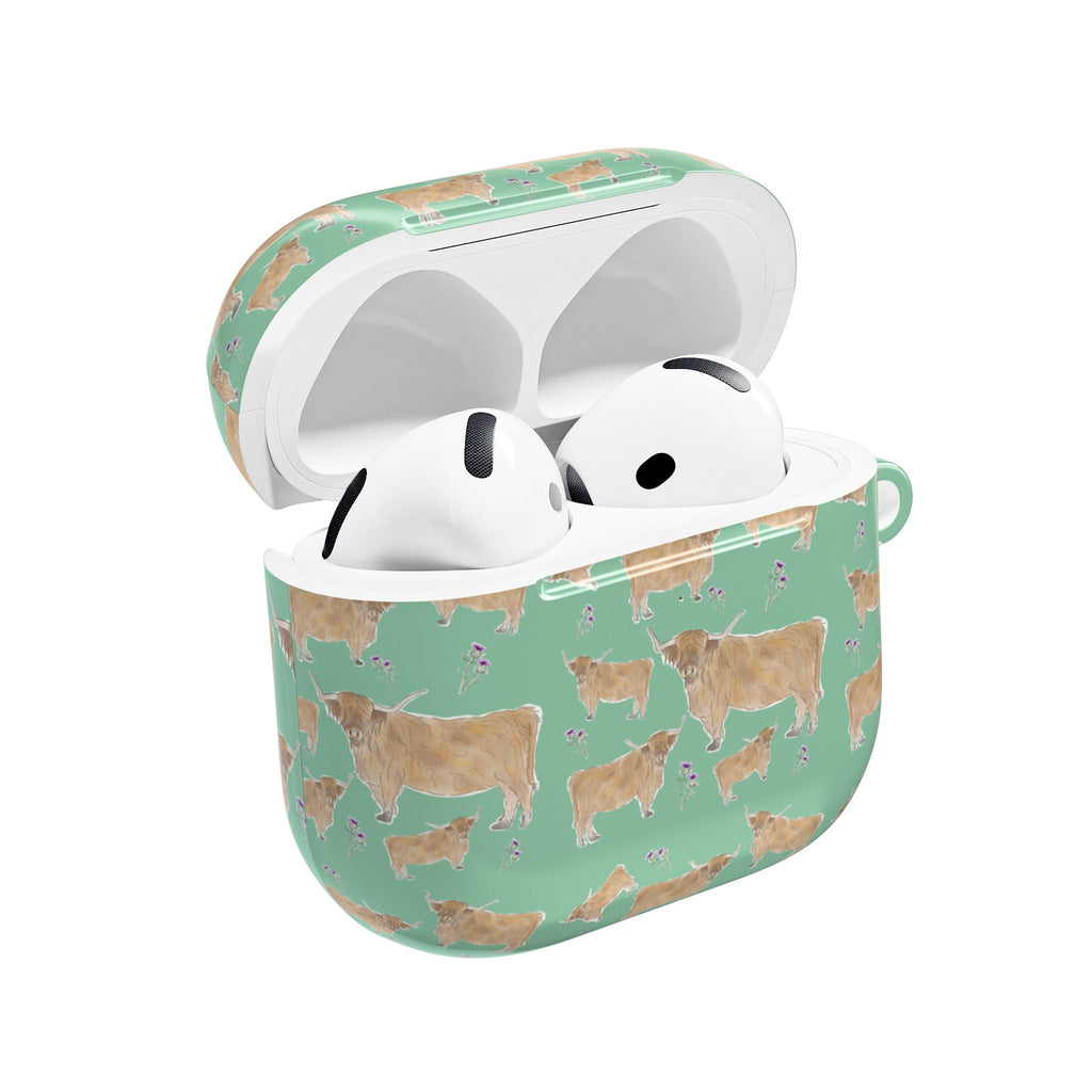 Highland Cow Design- AirPods Case