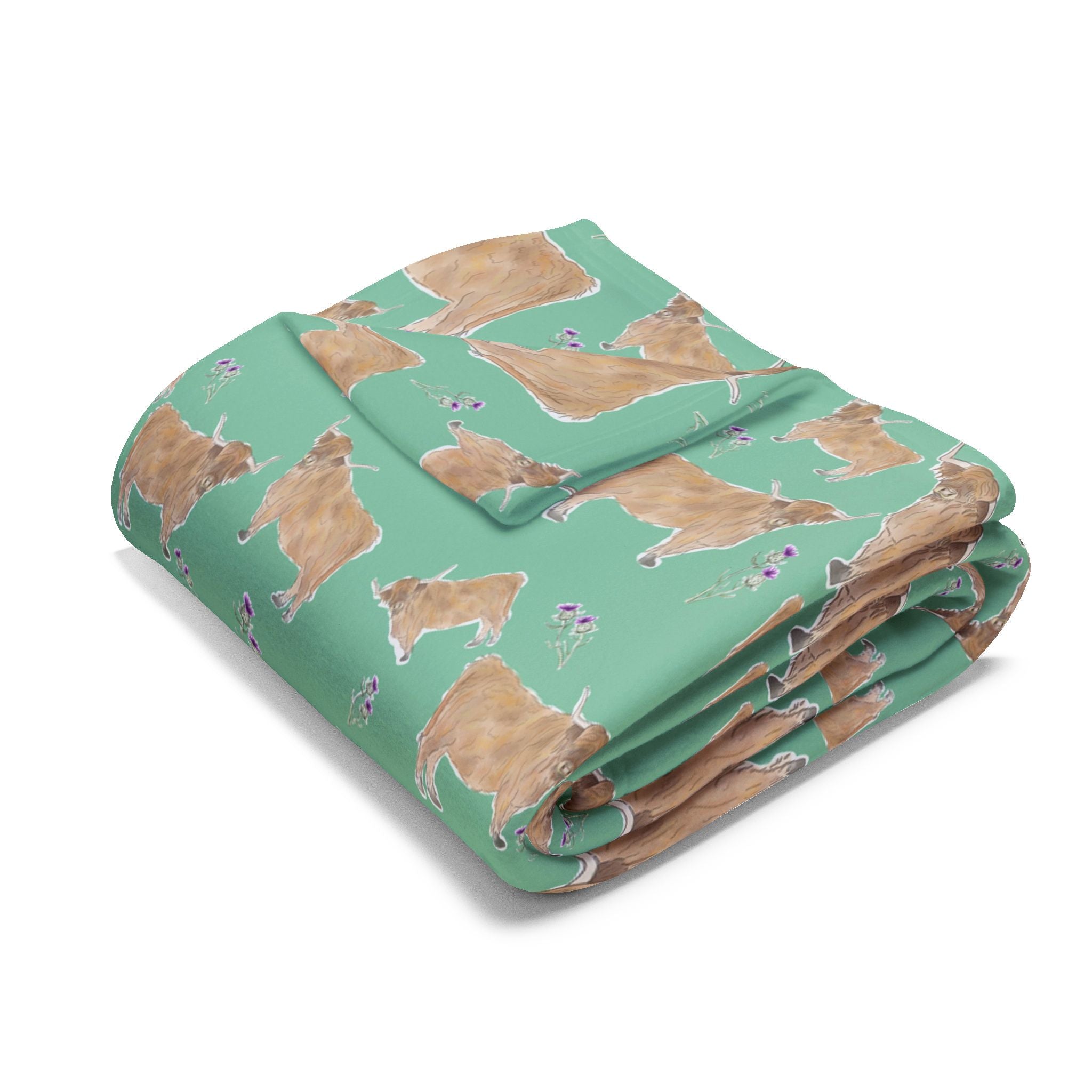 Highland Cow- Fleece Blanket