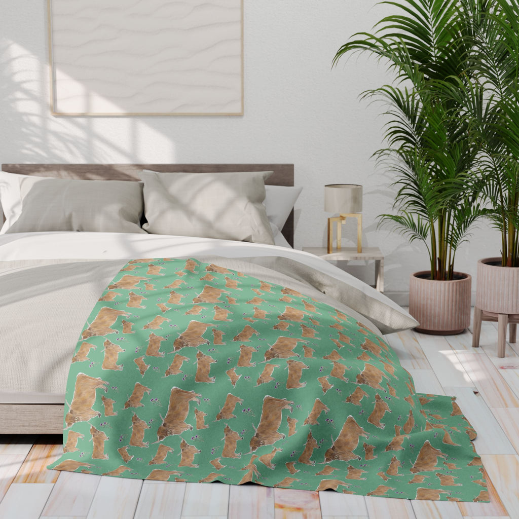 Highland Cow- Fleece Blanket