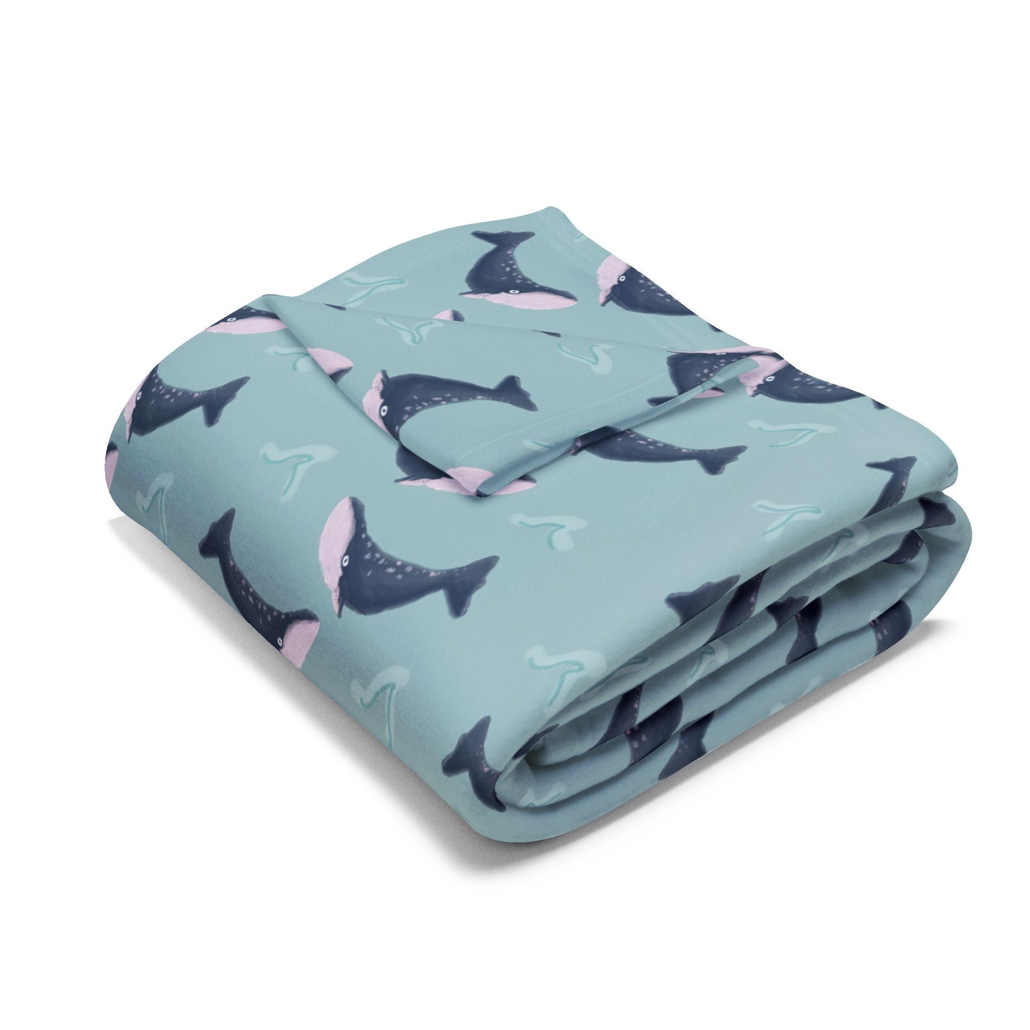 Whale Design- Fleece Blanket