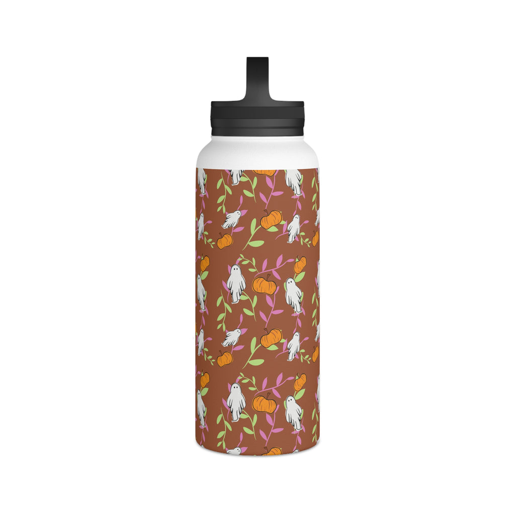 Stainless Steel Water Bottle, Autumn Ghost Design,