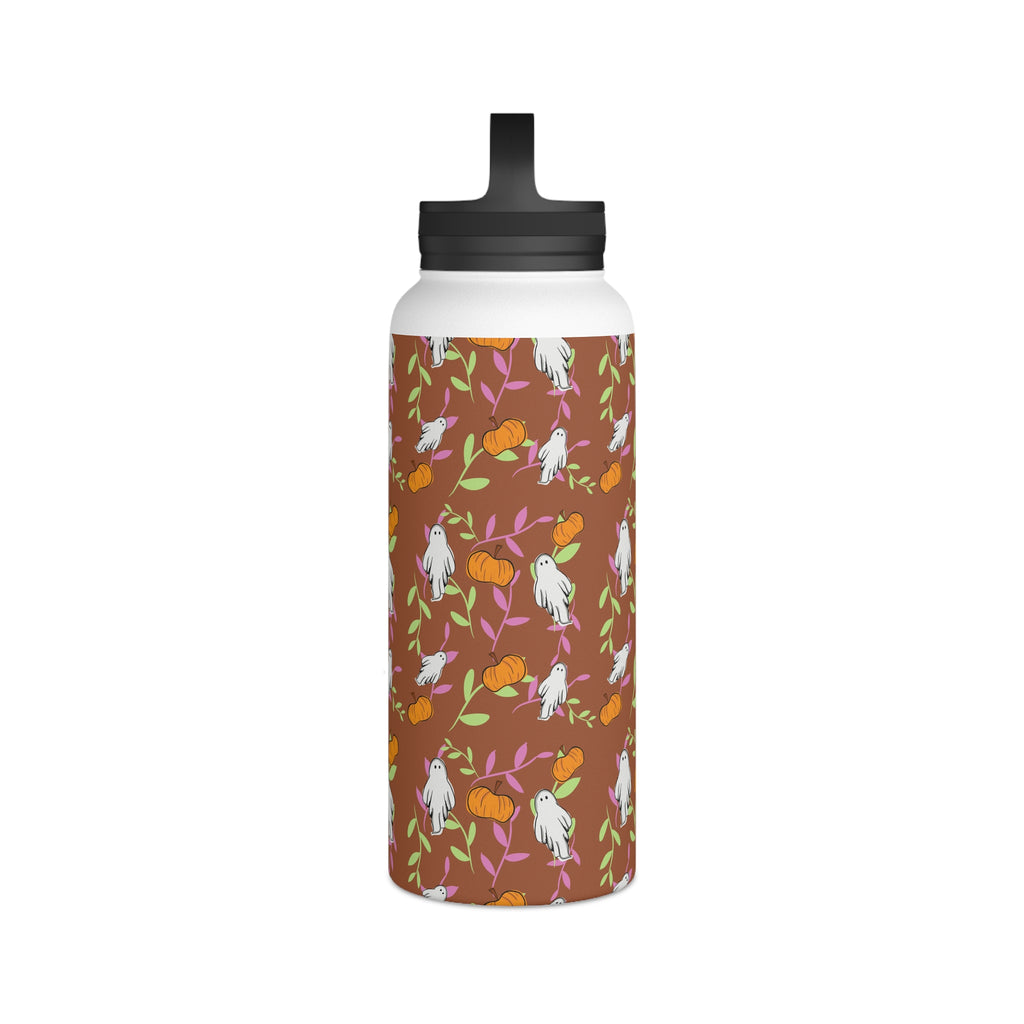 Stainless Steel Water Bottle, Autumn Ghost Design,
