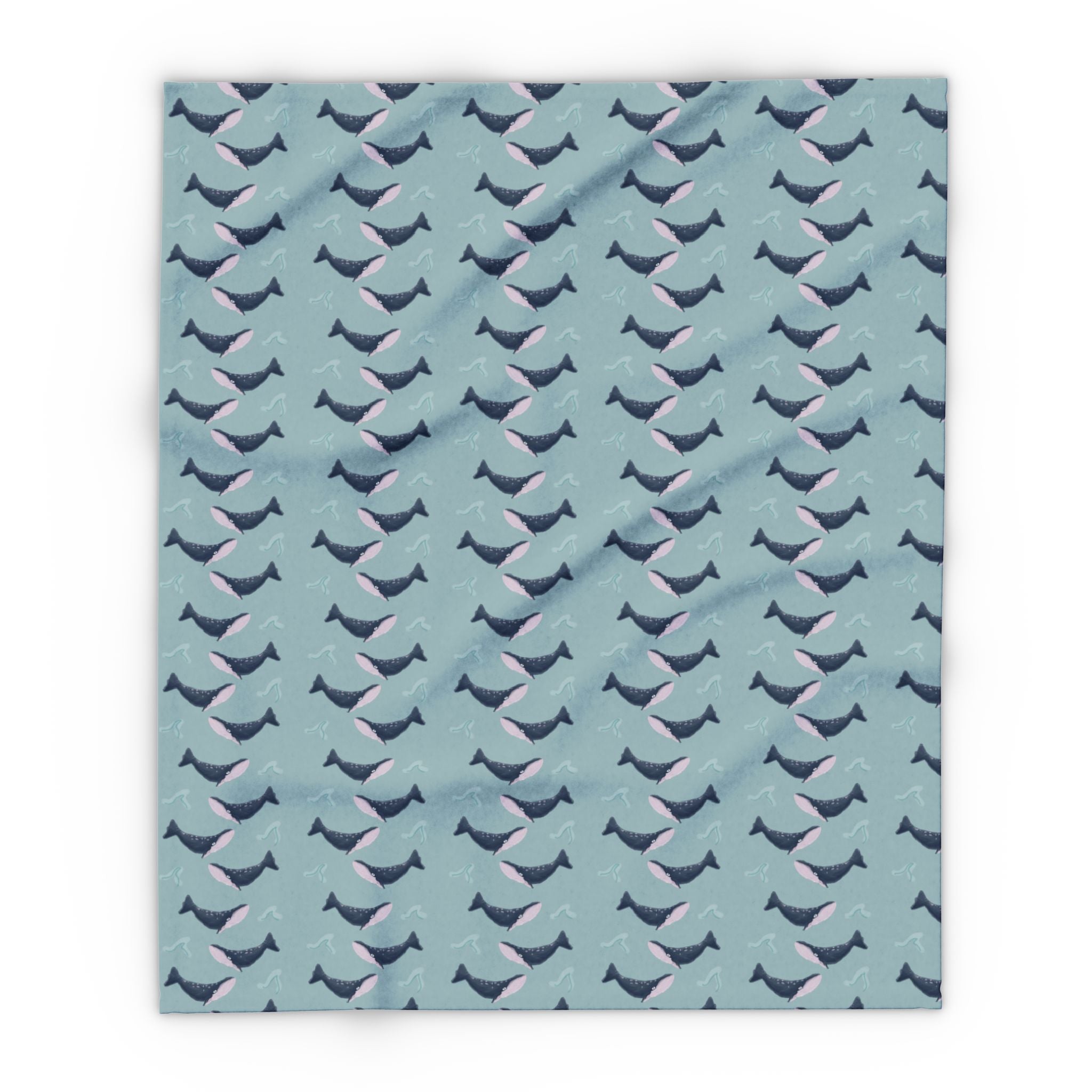 Whale Design- Fleece Blanket