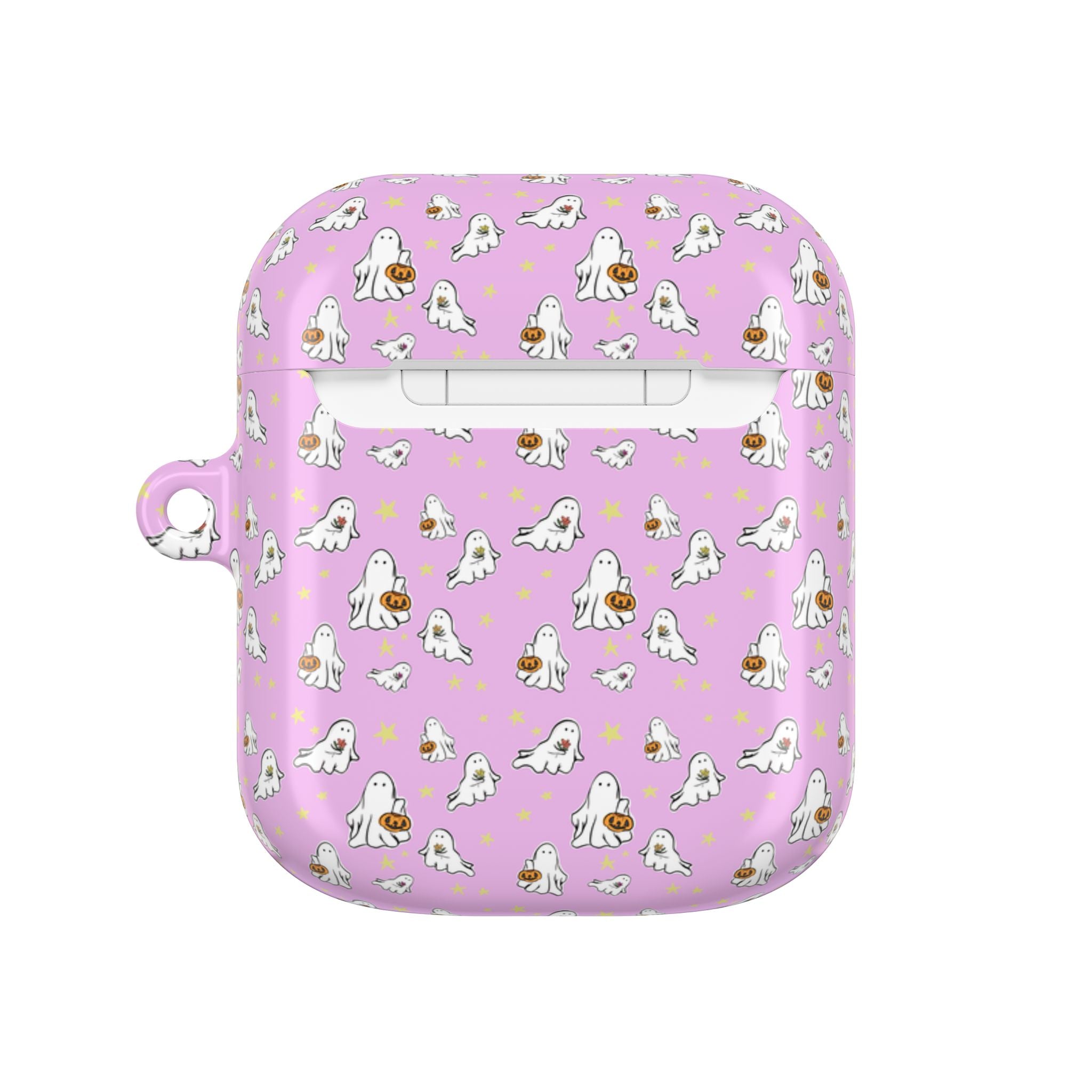 AirPod Cases with Pink Ghost Design