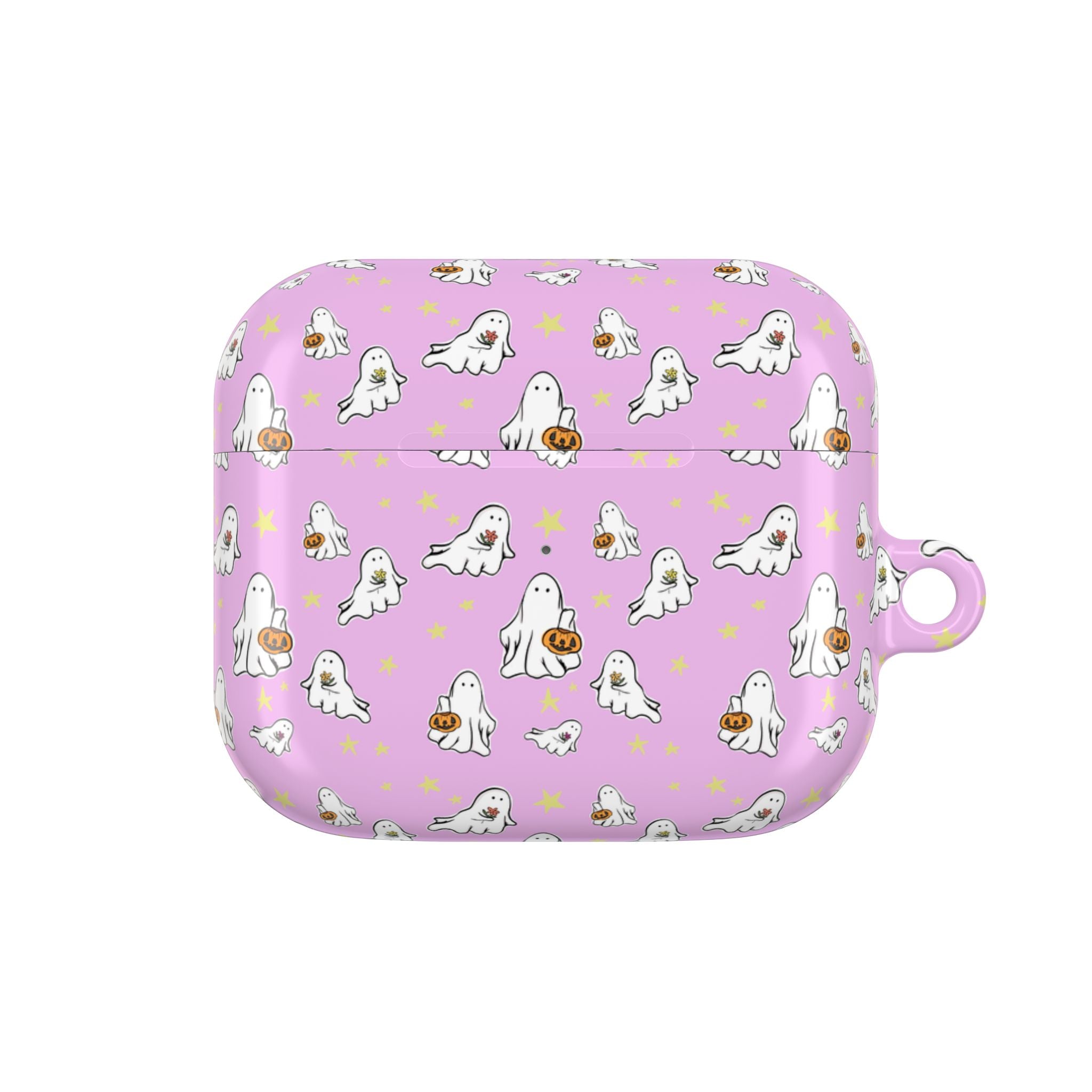 AirPod Cases with Pink Ghost Design