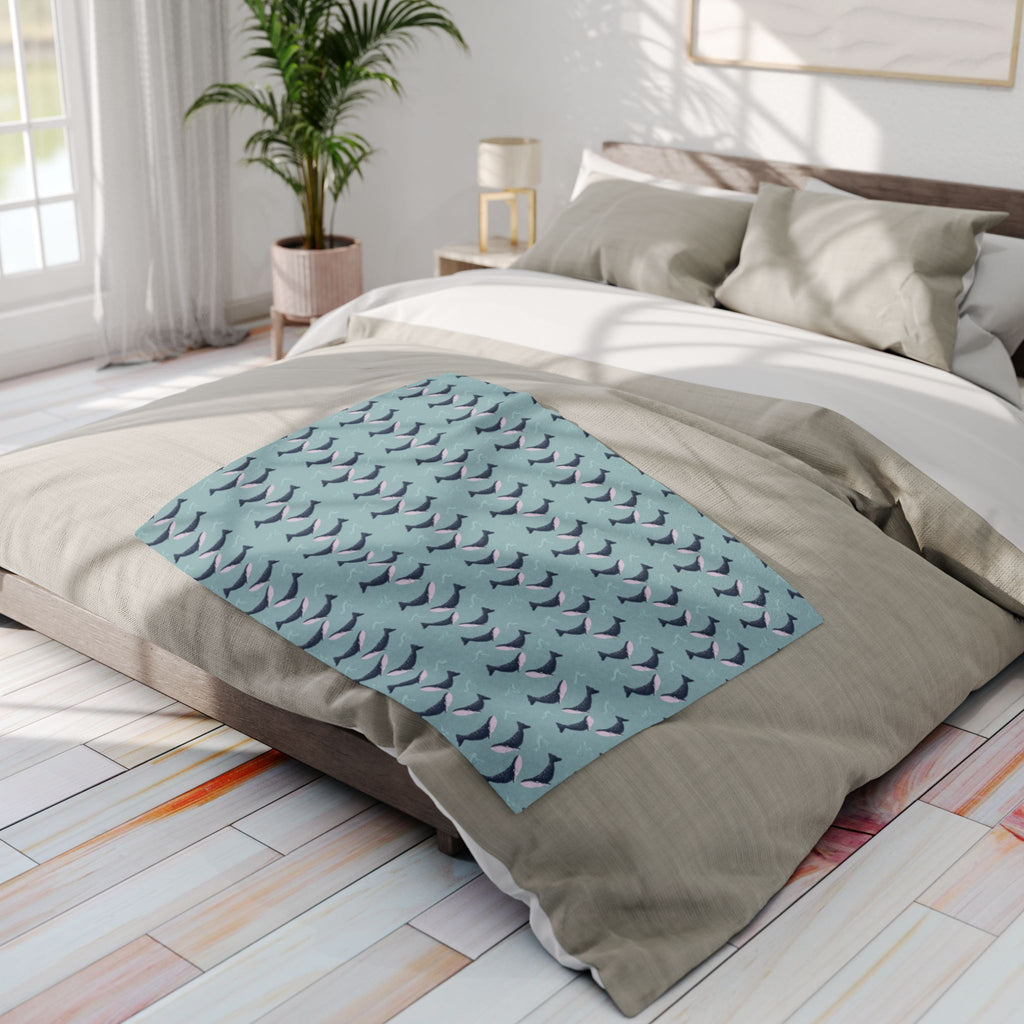 Whale Design- Fleece Blanket