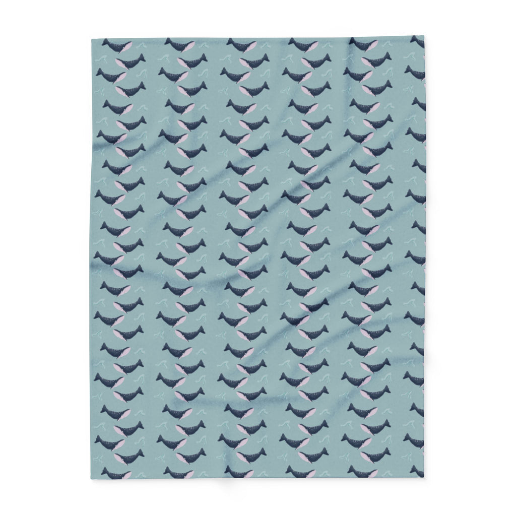 Whale Design- Fleece Blanket