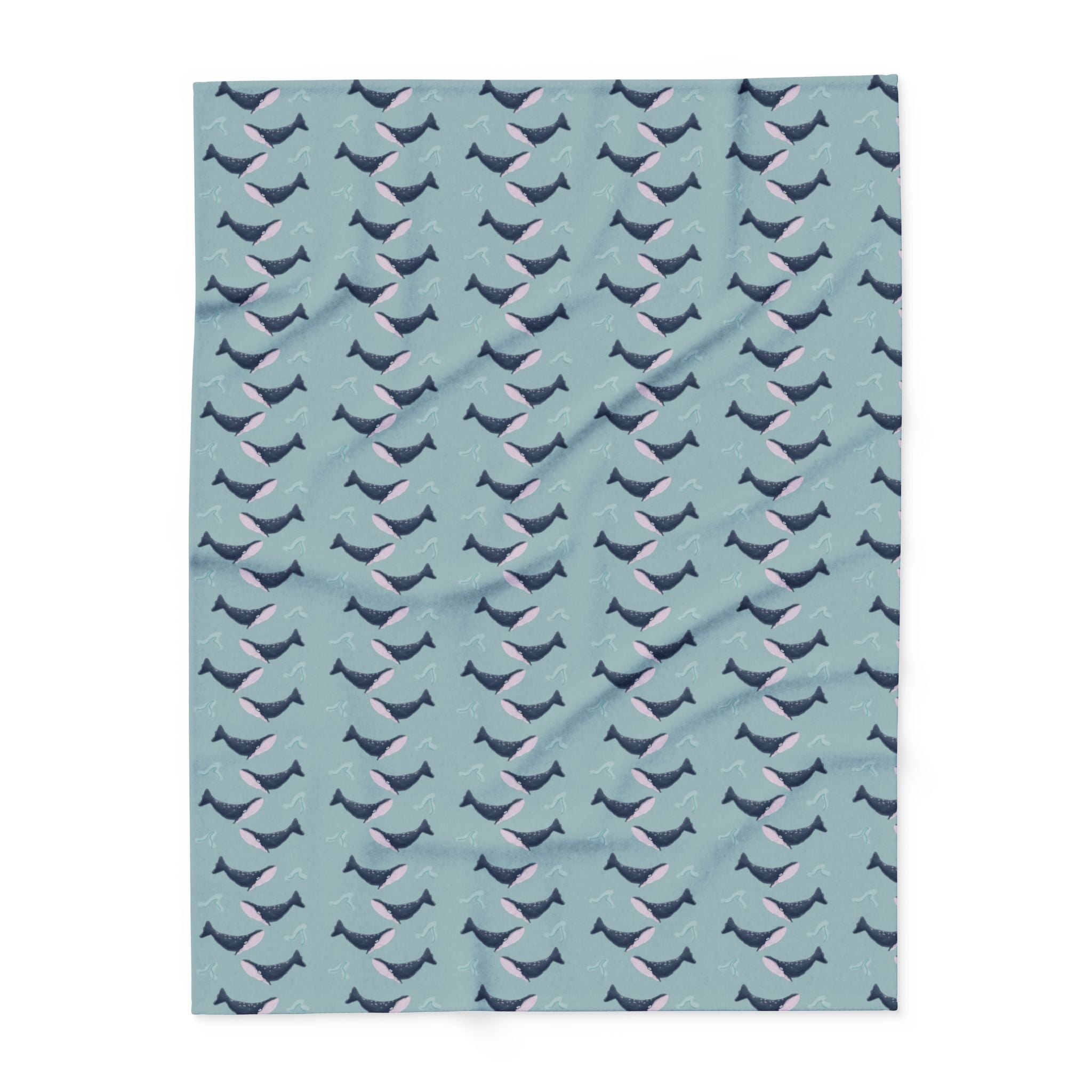 Whale Design- Fleece Blanket