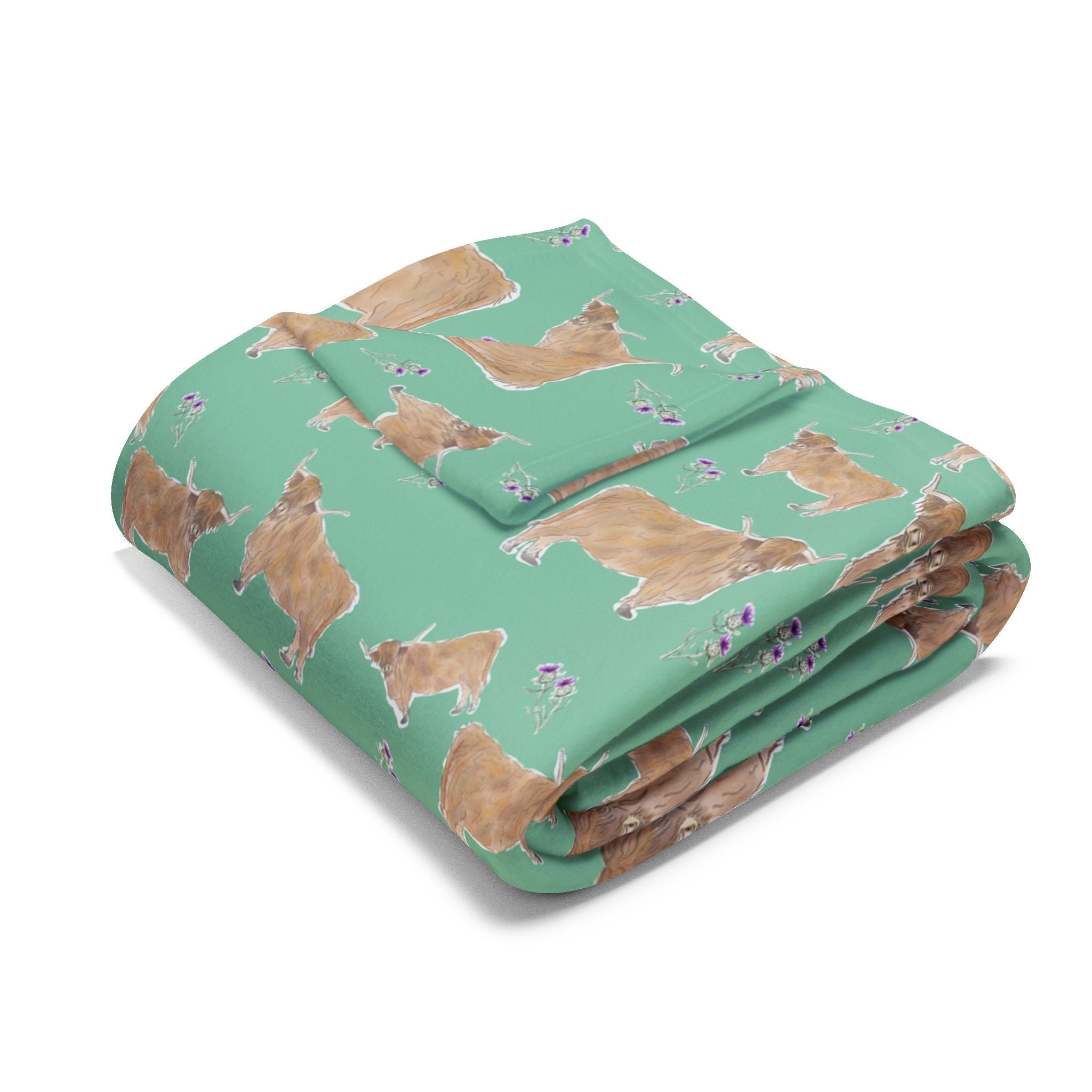 Highland Cow- Fleece Blanket