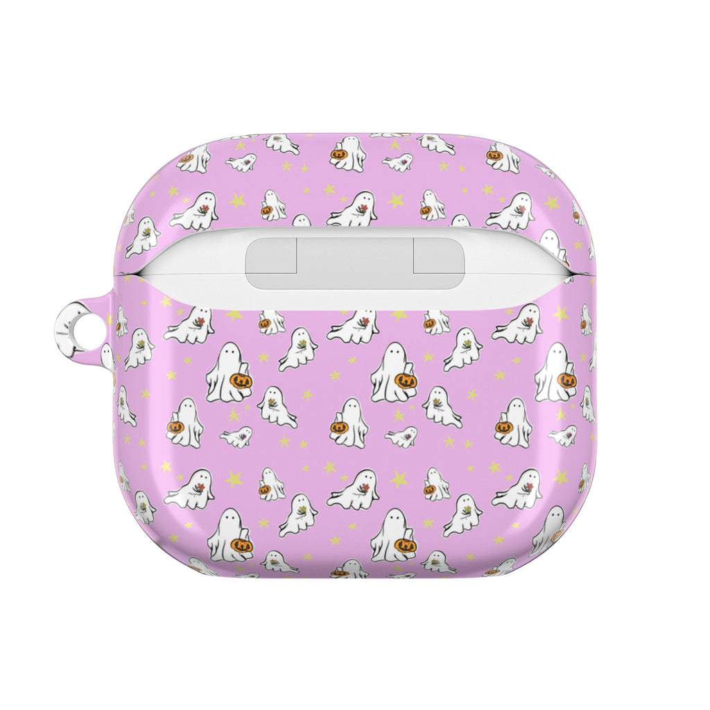 AirPod Cases with Pink Ghost Design