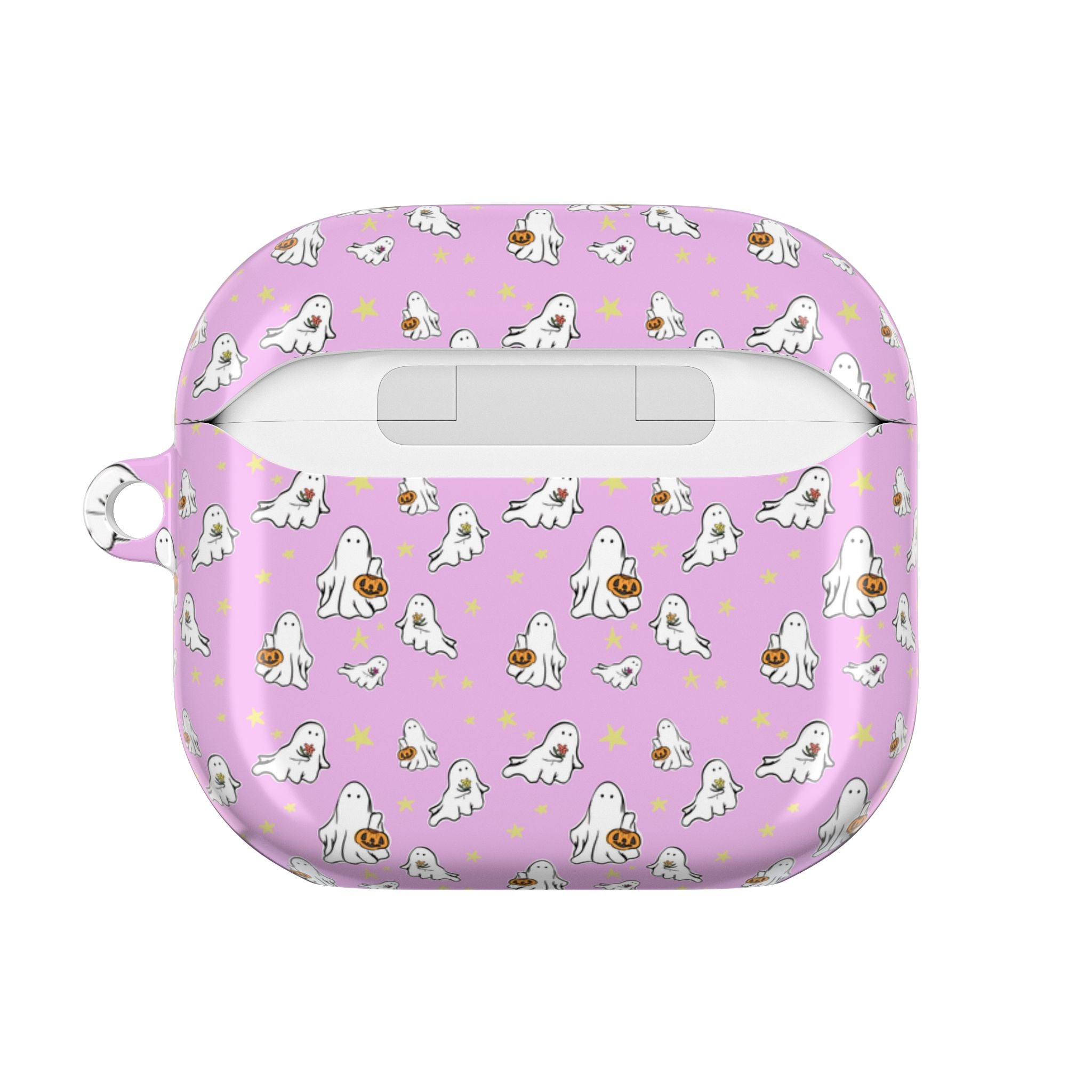 AirPod Cases with Pink Ghost Design