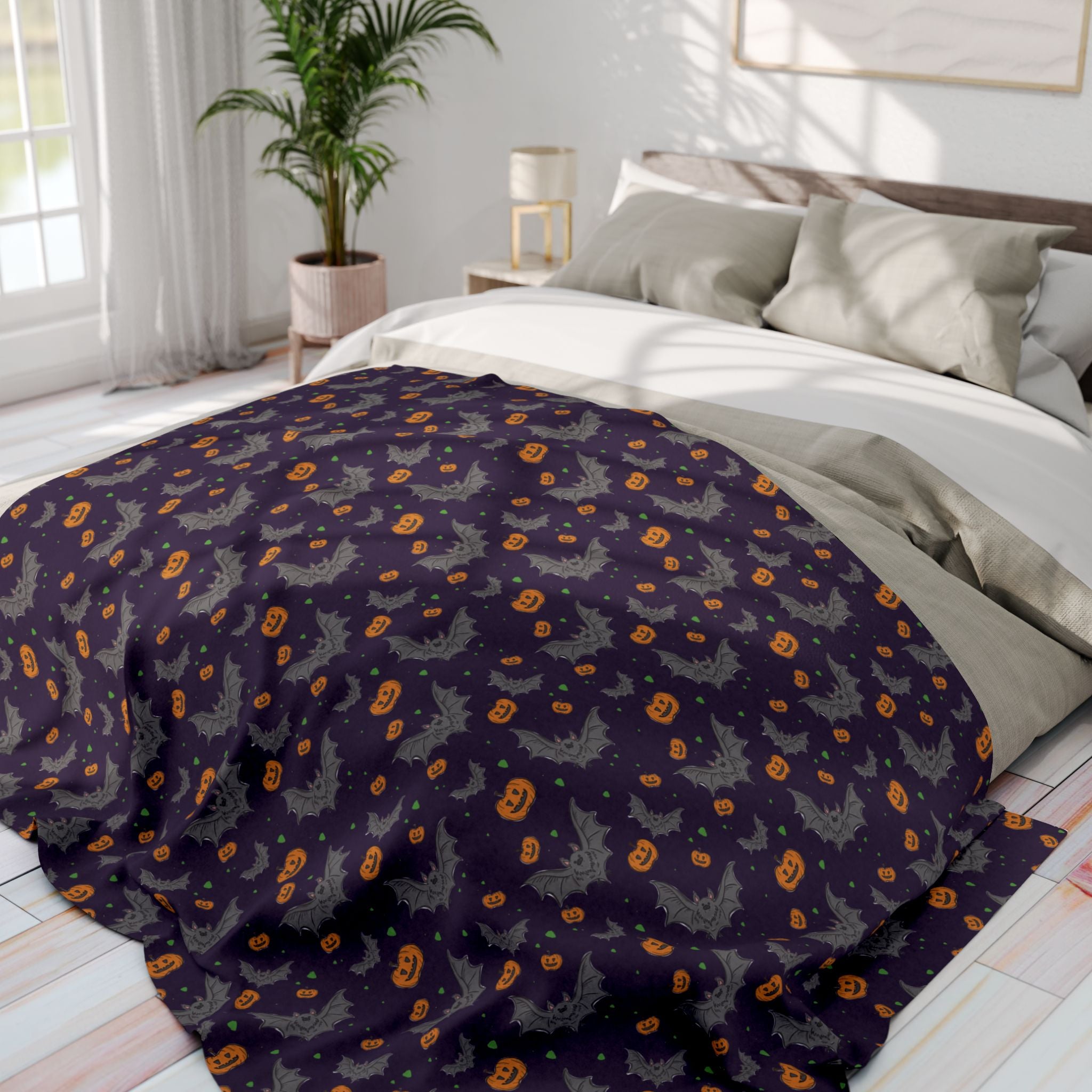 Halloween Bat Design-Fleece Blanket
