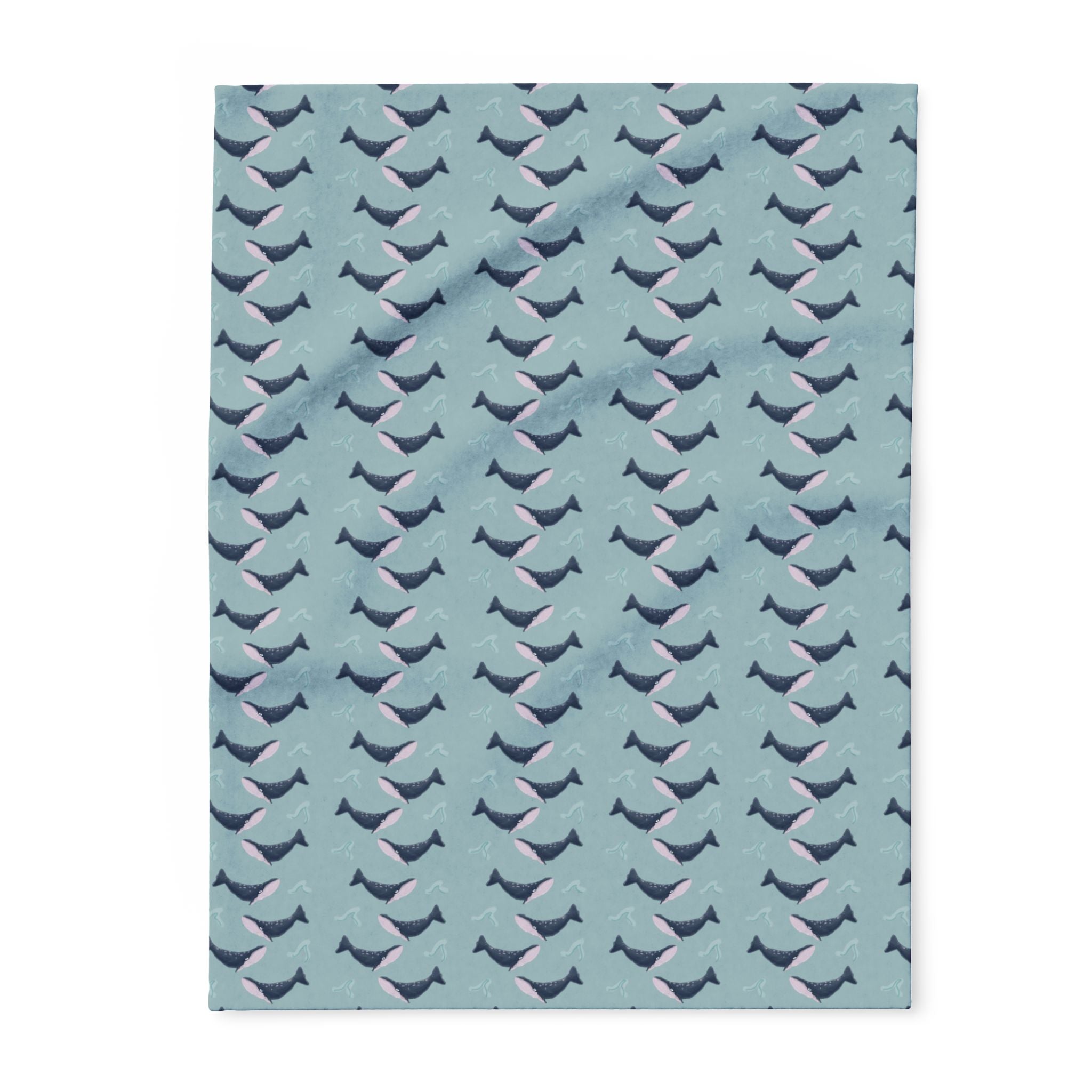 Whale Design- Fleece Blanket