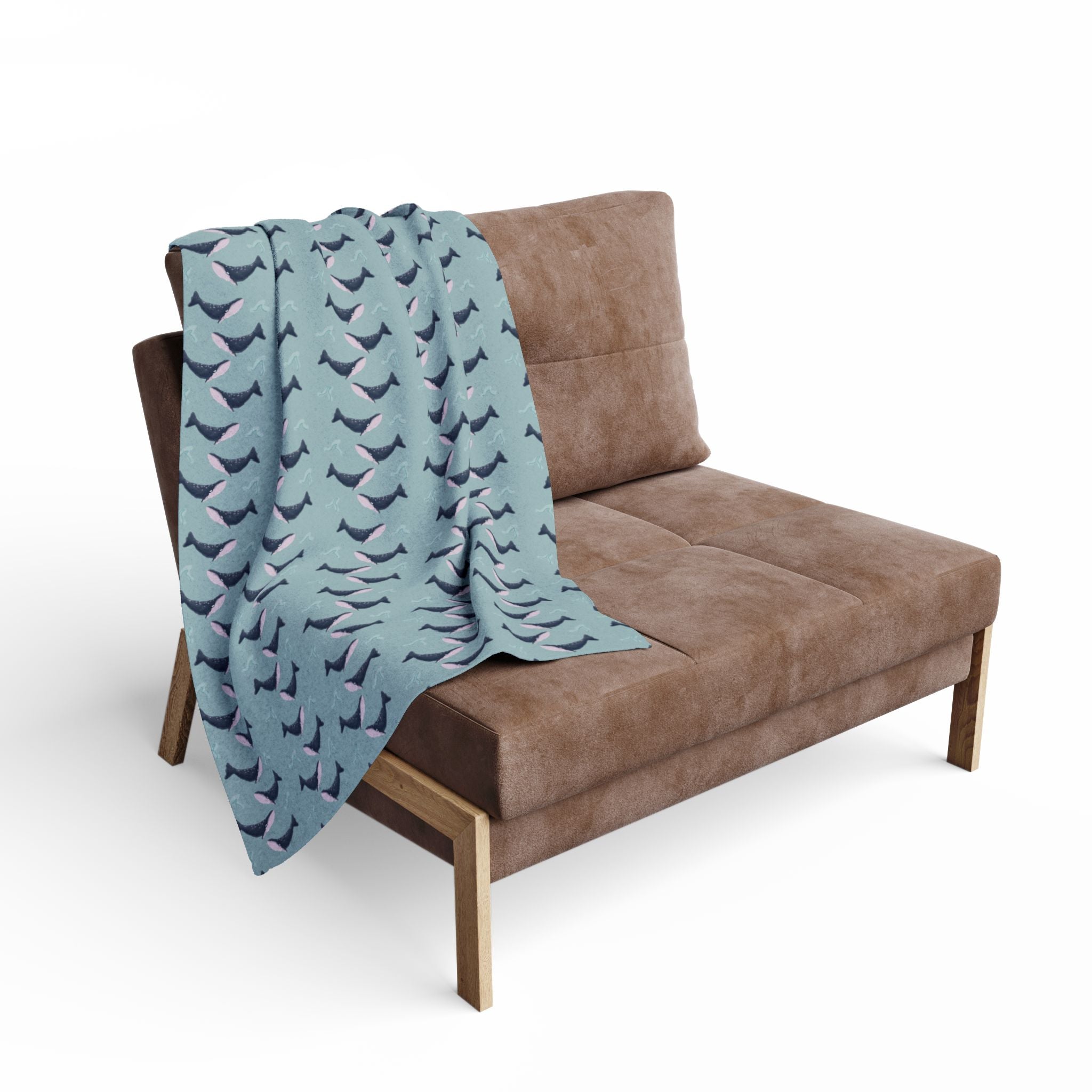 Whale Design- Fleece Blanket