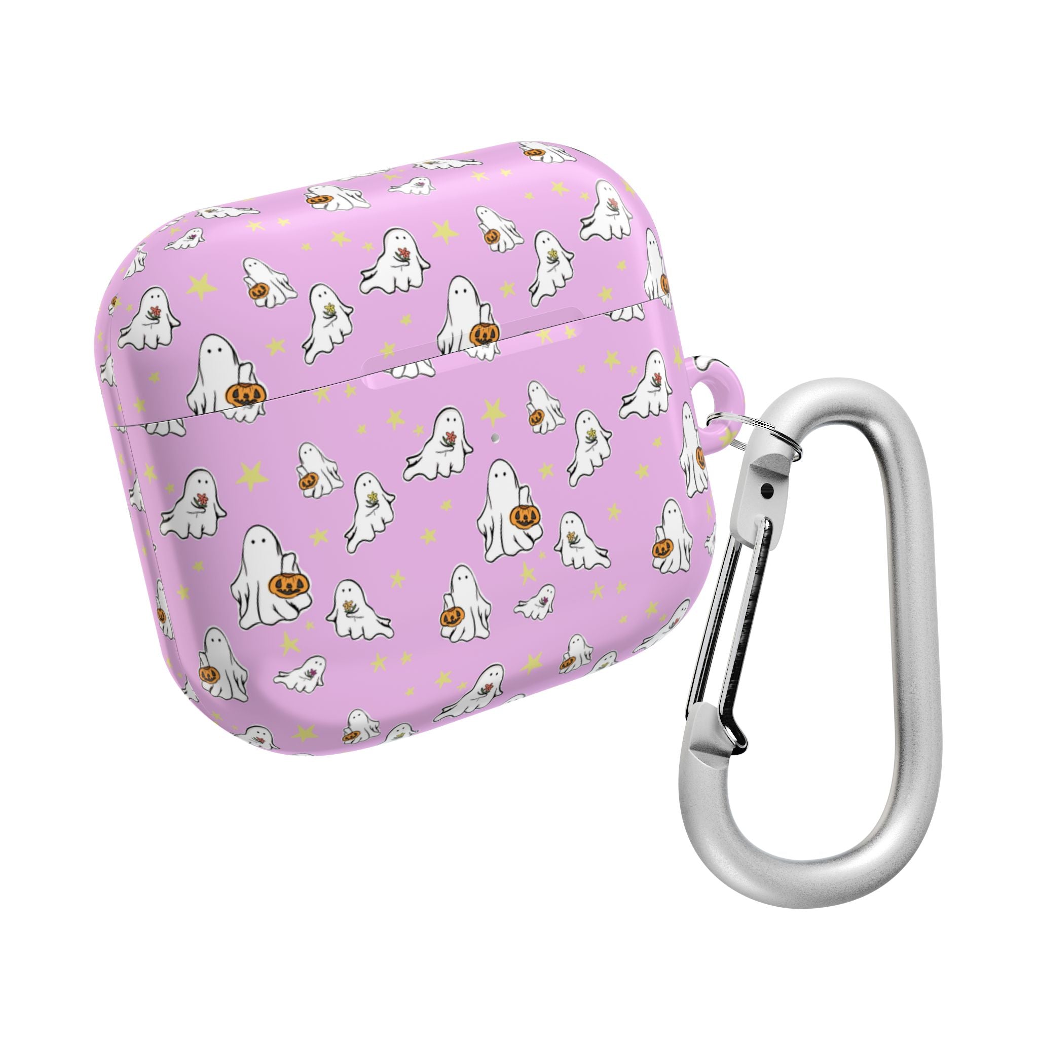 AirPod Cases with Pink Ghost Design